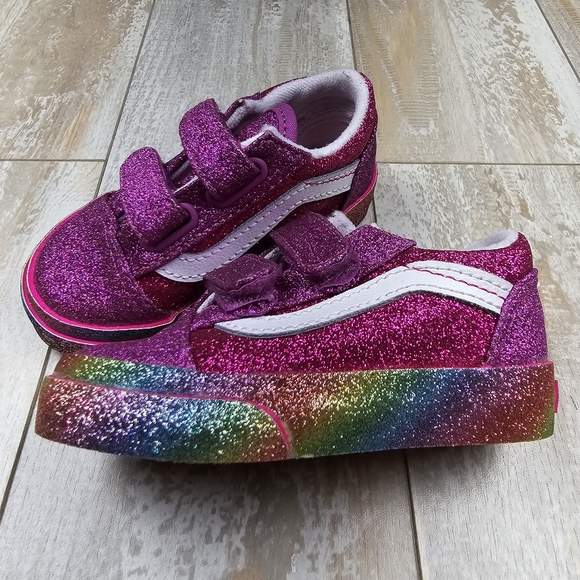 Vans Other - Vans Old Skool V Glitter Rainglow
